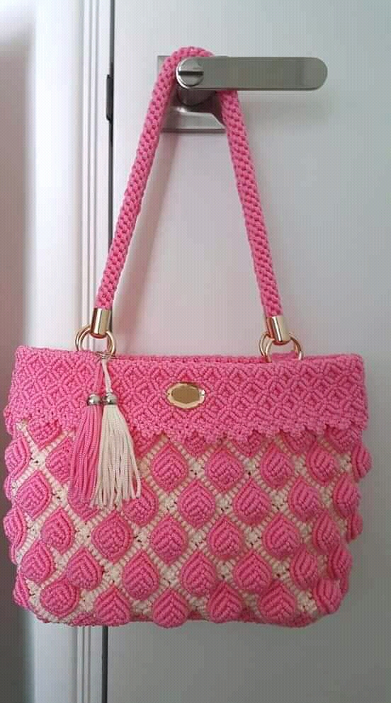 Ladies Beige Macrame Hand Bag at Rs 250/piece | Thana Bhawan | ID:  2852821196562